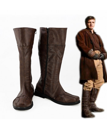 Firefly Captain Malcolm Reynolds Cosplay Boot Shoes