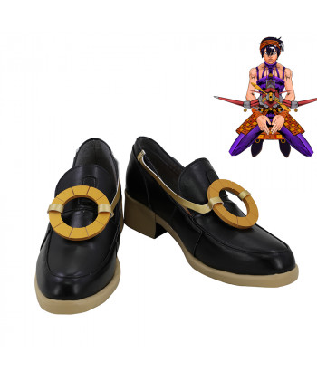 JoJo's Bizarre Adventure Narancia Ghirga Cosplay Shoes Men Boots Black Version