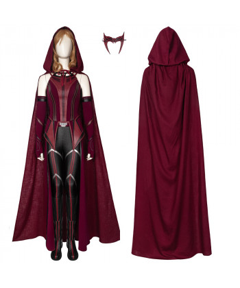 Wanda Vision Scarlet Witch Costume Cosplay Suit Wanda Maximoff