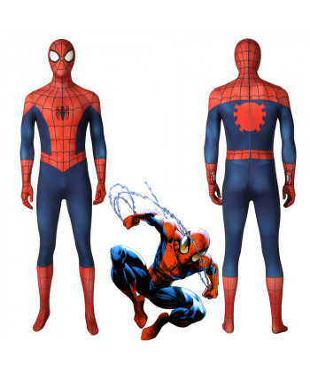 Ultimate Spider-Man Peter Parker Jumpsuit Cosplay Costume 3D Printed