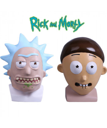 Rick and Morty Mask Rick Mask Adult Halloween Latex Masks Cosplay Prop
