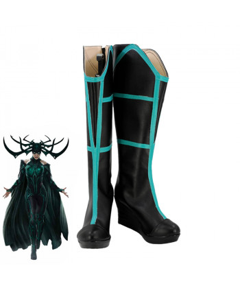 Thor Ragnarok Trailer Hela Black Boots Cosplay Shoes Customized Size