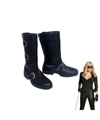 Green Arrow Black Canary Dinah Laurel Lance Black Boots Cosplay Shoes