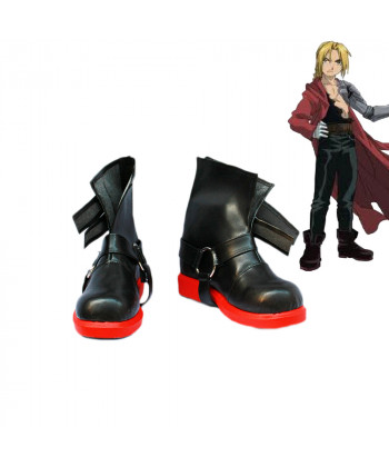 Fullmetal Alchemist Edward Elric Cosplay Boots Shoes Custom Made