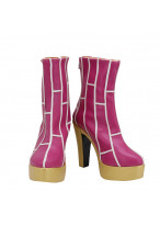 JoJo's Bizarre Adventure Jolyne Cujoh Kujo Shoes Cosplay Pink Boots 