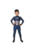 Captain America Costume Cosplay Suit Kids Steve Rogers Avengers Endgame 3D Printed 
