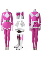 Pink Mighty Morphin Power Rangers Ptera Ranger Cosplay Costume 