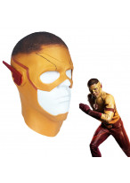 The Flash Season 3 Wally West Kid Flash Mask Latex Cosplay prop 