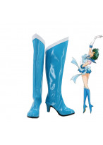 SailorMoon Mizuno Ami Sailor Mercury Cosplay Shoes Boots Custom Made  