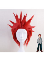 My Hero Academia Eijirou Kirishima Short Garnet Red Cosplay Wig 
