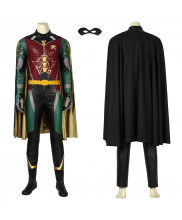 Robin Costume Cosplay Suit Dick Grayson Titans Full Set with Cloak Version 1