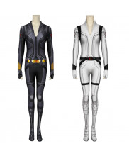 Black Widow Costume Cosplay White Black Suit Natasha Romanoff 3D Printed Women's Outfit Ver 1