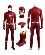The Flash Season 4 Barry Allen Cosplay Costume Outfit Mask