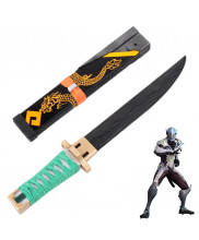 OW Overwatch Genji Young Skin Dagger with Sheath Cosplay Prop
