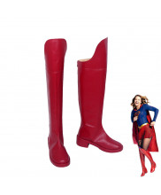 Supergirl Kara Danvers Kara Zor El Red Boots Cosplay Shoes