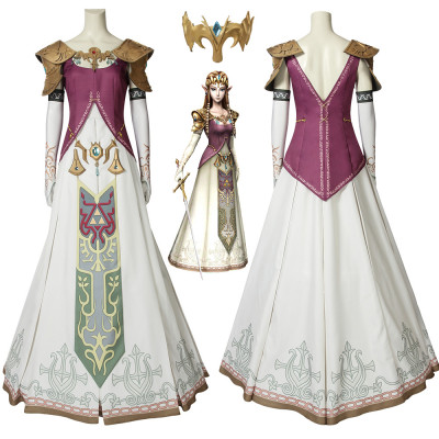 The Legend of Zelda Twilight Princess Princess Zelda Cosplay Costume Customized